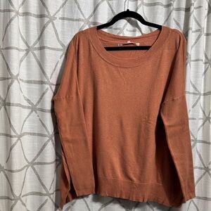 Elegant Copper Crew Neck Sweater